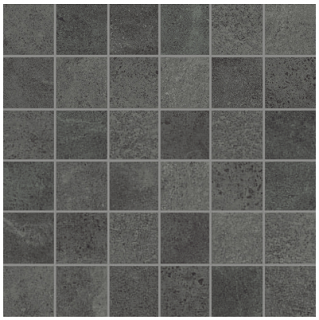 Anatolia - 2"x2" Industria Graphite Porcelain Mosaic Tile (Matte Finish - 11.8"x11.8" Sheet)