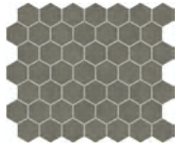 Marazzi - 1-1/2"x1-1/2" Moroccan Concrete Light Moss Porcelain Hexagon Mosaic Tile MC53
