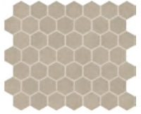 Marazzi - 1-1/2"x1-1/2" Moroccan Concrete Taupe Porcelain Hexagon Mosaic Tile MC51