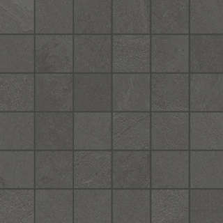 Unicom Starker - 2"x2" Brazilian Slate Pencil Grey Porcelain Mosaic Tile (Matte Finish - 11-3/4"x11-3/4" Sheet)