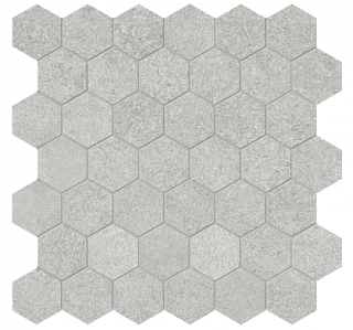 Anatolia - Mjork 2" Ash Porcelain Hexagon Mosaic Tile (Matte Finish)