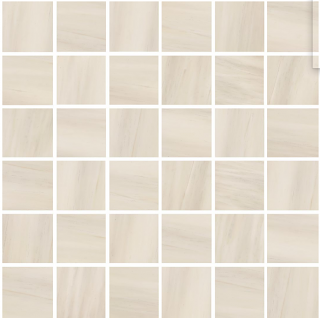 Happy Floors - 2"x2" Dolomite Beige Natural (Matte) Porcelain Mosaic Tile (12"x12" Sheet)