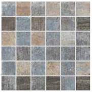 Gazzini - 2"x2" Opus Stone Blu Porcelain Mosaic Tile (12"x12" Sheet)