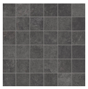 Unicom Starker - 2"x2" Heritage Carbon Porcelain Mosaic Tile (12"x12" Sheet)