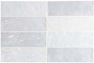 Equipe - 2-1/2"x8" La Riviera Lavanda Blue Glossy Ceramic Wall Tile