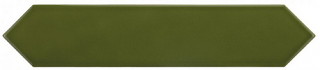 Equipe - 2"x10" Arrow Green Kelp Glossy Ceramic Wall Tile