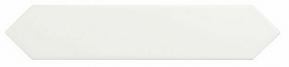 Equipe - 2"x10" Arrow Pure White Glossy Ceramic Wall Tile