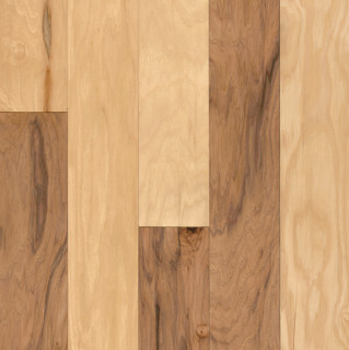 Hartco - American Scrape 3/8"x5" Natural Hickory Engineered Hardwood Flooring w/ Densitek