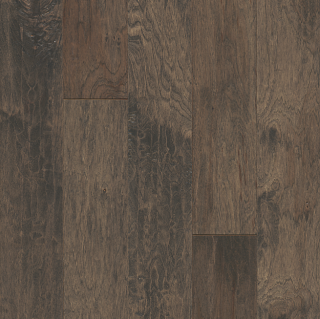 Hartco - American Scrape 3/8"x5" Northern Twilight Hickory Engineered Hardwood Flooring w/ Densitek
