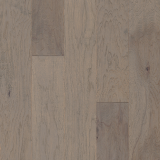 Hartco - American Scrape 3/8"x5" Grey Wolf Hickory Engineered Hardwood Flooring w/ Densitek