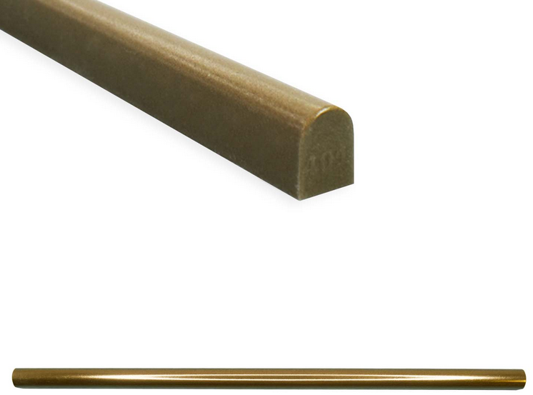 Questech - 1/2"x12" Classic Metal Aztec Gold Soho Pencil Molding