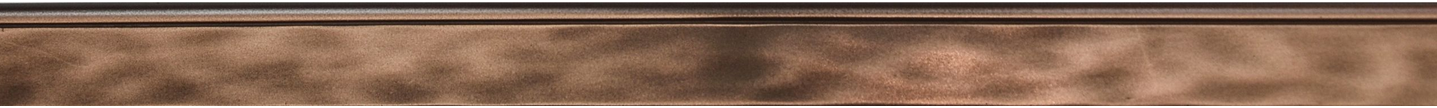 Questech - 1"x18" City Scape Bronze Water Cast Metal Bullnose Tile