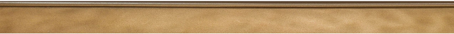 Questech - 1"x18" City Scape Gold Water Cast Metal Bullnose Tile