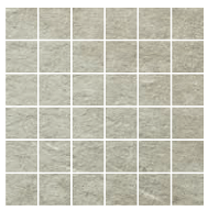 Gazzini - 2"x2" Move Ivory Porcelain Mosaic Tile (12"x12" Sheet)