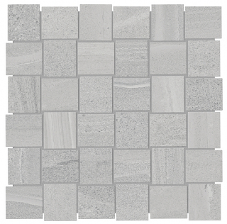 Anatolia - 2"x2" Davenport Ice Porcelain Basketweave Mosaic Tile (Matte Finish - 11.8"x11.8" Sheet)