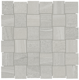 Anatolia - 2"x2" Davenport Ash Porcelain Basketweave Mosaic Tile (Matte Finish - 11.8"x11.8" Sheet)