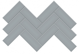 Anatolia - 2"x6" Soho Cloud Blue Matte Herringbone Ceramic Mosaic Tile