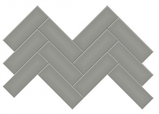 Anatolia - 2"x6" Soho Cement Chic Matte Herringbone Ceramic Mosaic Tile