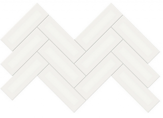 Anatolia - 2"x6" Soho Canvas White Matte Herringbone Ceramic Mosaic Tile