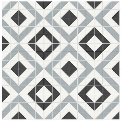 Anatolia - Soho Dawn Blend Cubic Pattern Glazed Porcelain Mosaic Tile (Matte Finish)