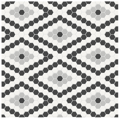 Anatolia - Soho Midnight Blend Diamond Pattern Glazed Porcelain Mosaic Tile (Matte Finish)