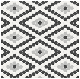 Anatolia - Soho Midnight Blend Diamond Pattern Glazed Porcelain Mosaic Tile (Matte Finish)