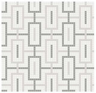 Anatolia - Soho Evening Blend Chain Pattern Glazed Porcelain Mosaic Tile (Matte Finish)