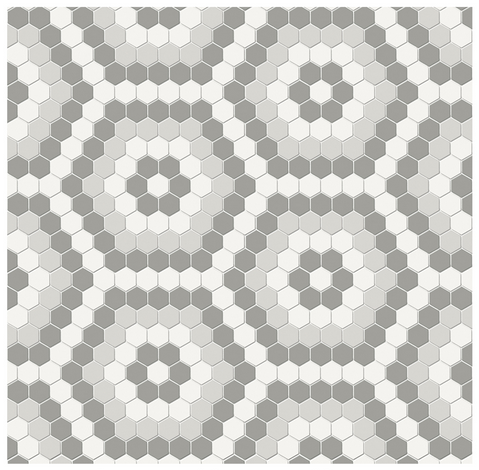 Anatolia - Soho Evening Blend Hexagon Pattern Glazed Porcelain Mosaic Tile (Matte Finish)