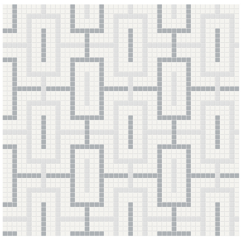 Anatolia - Soho Afternoon Blend Chain Pattern Glazed Porcelain Mosaic Tile (Matte Finish)