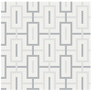 Anatolia - Soho Afternoon Blend Chain Pattern Glazed Porcelain Mosaic Tile (Matte Finish)