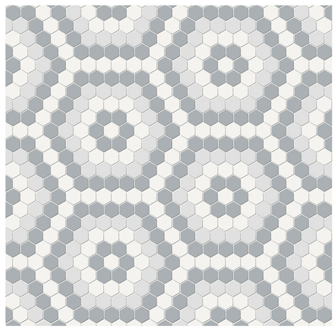 Anatolia - Soho Afternoon Blend Hexagon Pattern Glazed Porcelain Mosaic Tile (Matte Finish)