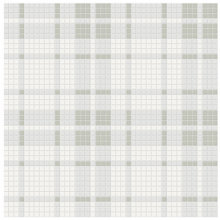 Anatolia - Soho Morning Blend Plaid Pattern Glazed Porcelain Mosaic Tile (Matte Finish)