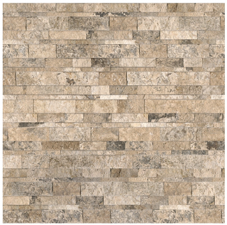Picasso Travertine Cambria Strips Split Face Panel