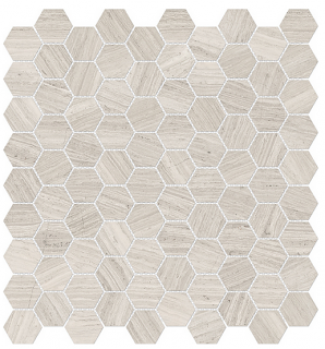 Anatolia - 1-1/4"x1-1/4" Mayfair Strada Ash Polished Hexagon Porcelain Mosaic Tile