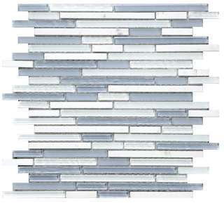 Project Deco SoBe Sky Sticks Mosaic Tile (11.8"x11.8" Sheet)