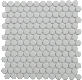 Project Deco Endura Basics White Penny Round Mosaic Tile (11.8"x11.8" Sheet)