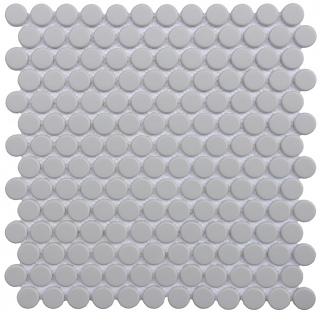 Project Deco Endura Basics Light Grey Penny Round Mosaic Tile (11.8"x11.8" Sheet)