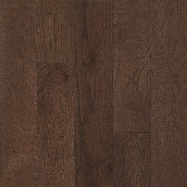 Hartco - Paragon 3/4" x 5" Countryside Brown Solid Oak Hardwood Flooring (Low Gloss - Smooth Surface)