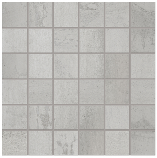 Viva - 2"x2" Metallica Steel Natural (Matte) Porcelain Mosaic Tile (11.8"x11.8" Sheet)