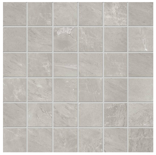 Edimax - 2"x2" Velvet Grey Porcelain Mosaic Tile (11.8"x11.8" Sheet)