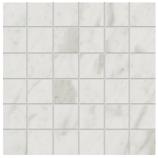 Edimax - 2"x2" Velvet White Porcelain Mosaic Tile (11.8"x11.8" Sheet)
