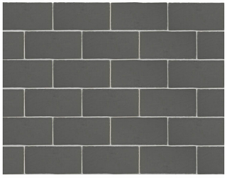 Nanda - 3"x6" Maritime Montauk Grey Glossy Ceramic Wall Tile