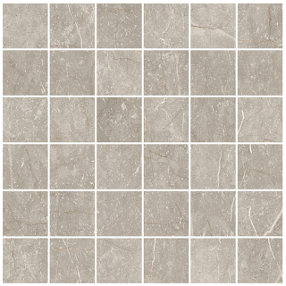 Cerdomus - 2"x2" Mexicana Silver Porcelain Mosaic Tile (12"x12" Sheet)