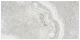 Cristacer - 4"x12" Travertino Di Caracalla Silver Porcelain Tile (Matte Finish - Rectified Edges)