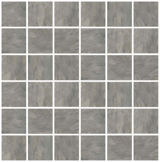 Rex - 2"x2" Ardoise Plombe Porcelain Mosaic Tile (Matte Finish - 11.8"x11.8" Sheet)