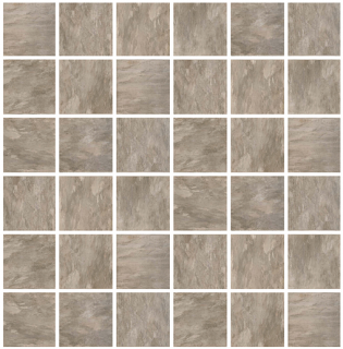 Rex - 2"x2" Ardoise Ecru Porcelain Mosaic Tile (Matte Finish - 11.8"x11.8" Sheet)