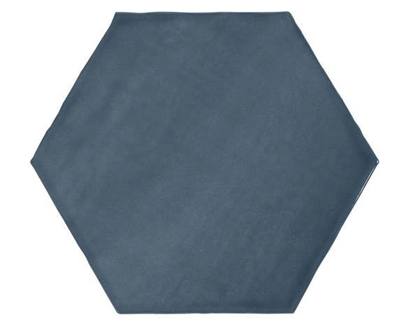 Anatolia - 6" Teramoda Ink Ceramic Wall Hexagon Tile (Glossy Finish)