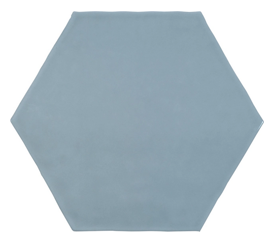 Anatolia - 6" Teramoda Sky Ceramic Wall Hexagon Tile (Glossy Finish)