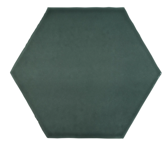 Anatolia - 6" Teramoda Emerald Ceramic Wall Hexagon Tile (Glossy Finish)