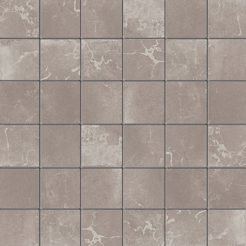 Milestone - 2"x2" Rustic Stone TAUPE Porcelain Mosaic Tile (10 Sheets - 12"x12" Sheet - Matte Finish)